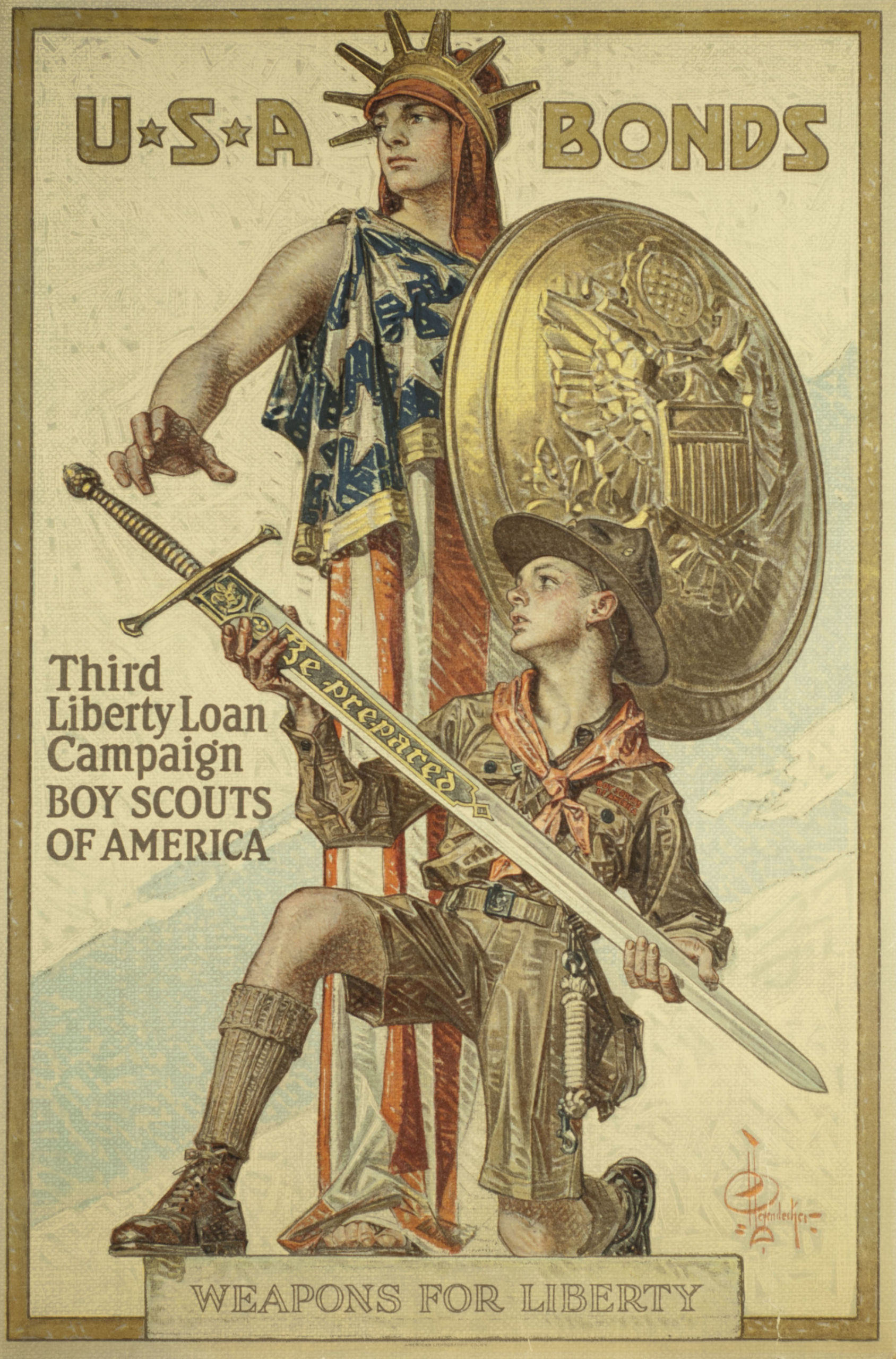 Weapons for Liberty BSA War Bond Poster